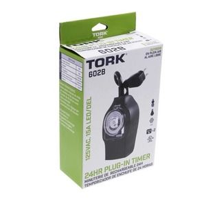 24-Hour Mechanical Outdoor Plug-In Lighting and Appliance Timer